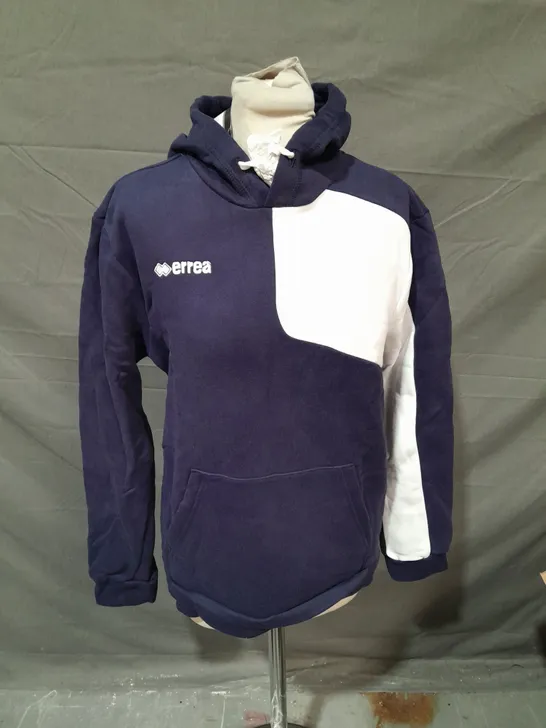 BOX OF APPROXIMATELY 5 ERREA NAVY BLUE HOODIES - SIZE S