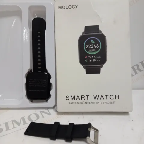 BOXED MOLOCY HEART RATE MONITORING SMART WATCH 