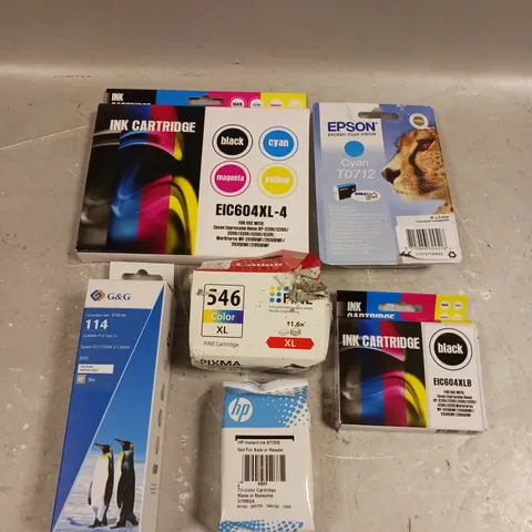 APPROXIMATELY 25 ASSORTED PRINTER INK PRODUCTS FOR VARIOUS MODELS 