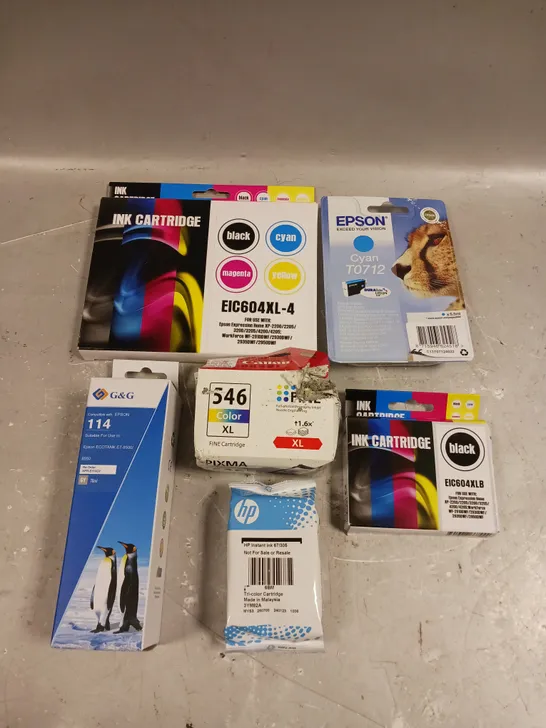 APPROXIMATELY 25 ASSORTED PRINTER INK PRODUCTS FOR VARIOUS MODELS 