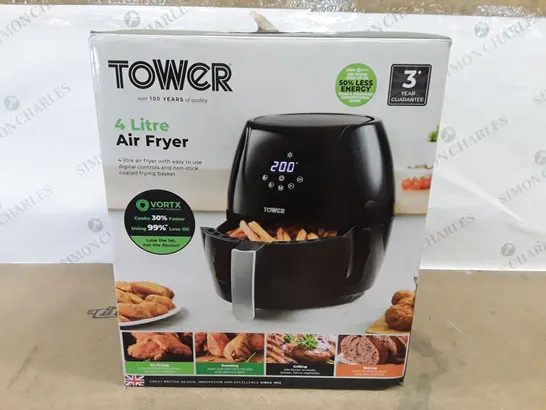 BOXED TOWER 4 LITRE AIR FRYER 