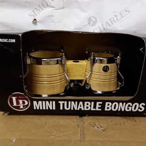 LP LATIN PERCUSSION NATURAL WOOD BONGO DRUMS