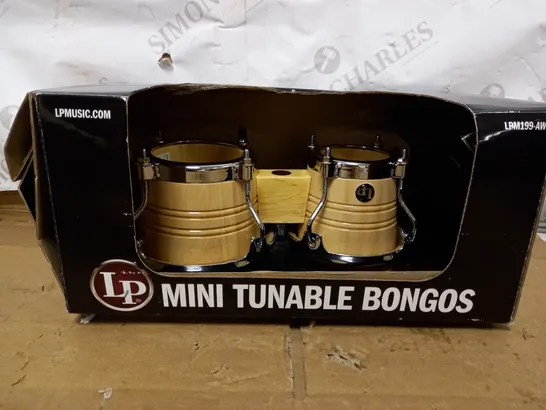 LP LATIN PERCUSSION NATURAL WOOD BONGO DRUMS