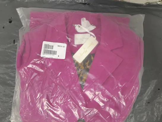 DANNNII MINOUGE SINGLE BREAST PINK COAT SIZE 18