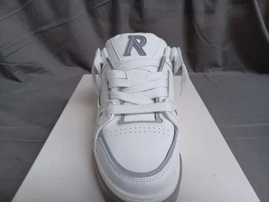 BOXED PAIR OF REPRESENT STUDIO TRAINERS IN WHITE - SIZE 9