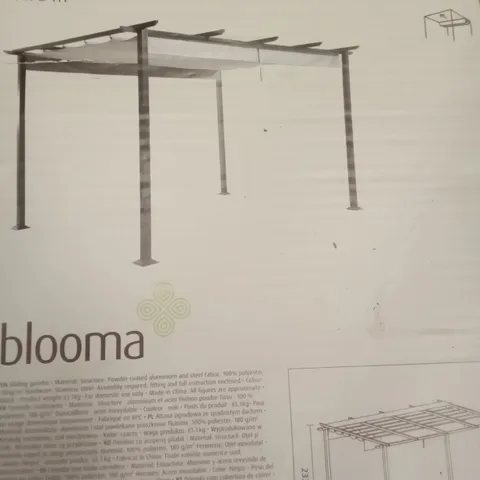 BOXED MOSES BLOOMA 4 X 3M SLIDING GAZEBO 