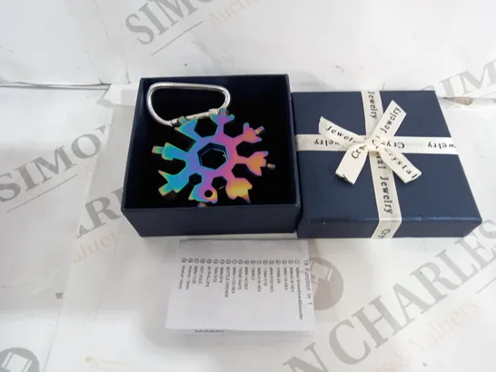 GIFTBOXED SAKER 18-IN-1 SNOWFLAKE MULTI-TOOL IN OILSLICK