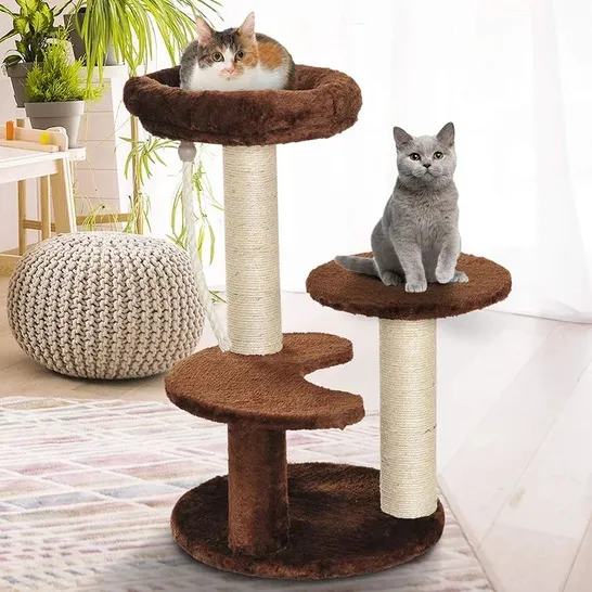 BOXED 65CM ALLISON CAT TREE COLOUR: BROWN