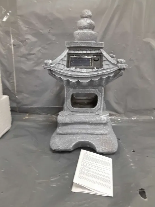 BOXED PAGODA SOLAR LANTERN