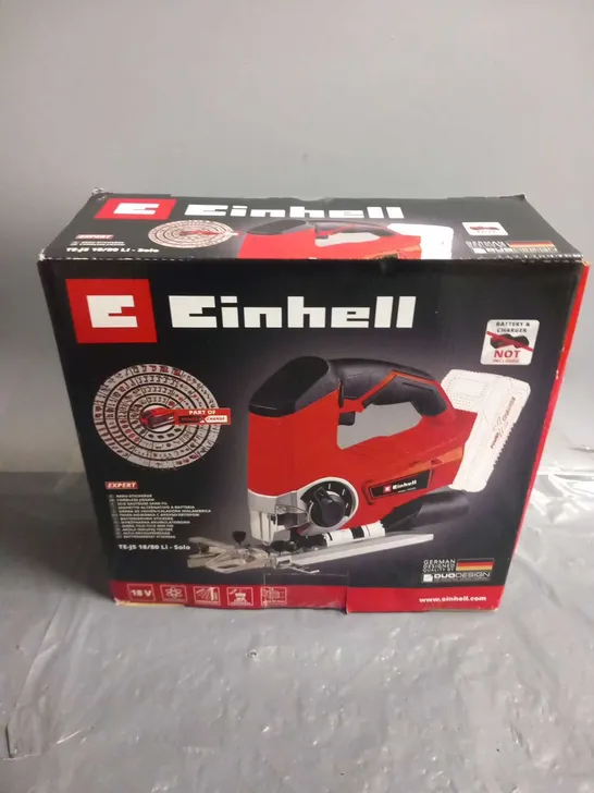 BOXED EINHELL CORDLESS JIGSAW TE-JS 18/80 LI SOLO