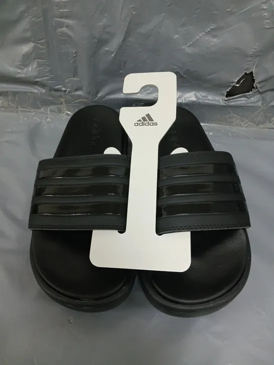 ADIDAS SPORTSWEAR WOMENS ADILETTE PLATFORM SLIDERS - BLACK - SIZE 6