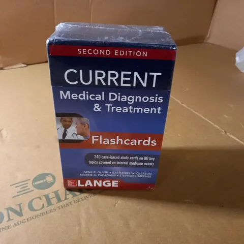 SEALED LANGE SECOND EDITION CURRENT MEDICAL DIAGNOSIS AND TREATMENT FLASHCARDS