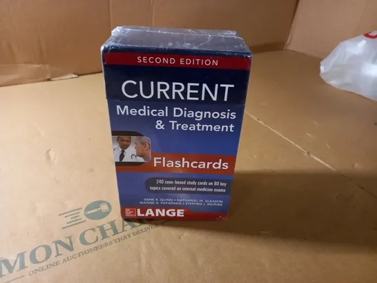 SEALED LANGE SECOND EDITION CURRENT MEDICAL DIAGNOSIS AND TREATMENT FLASHCARDS