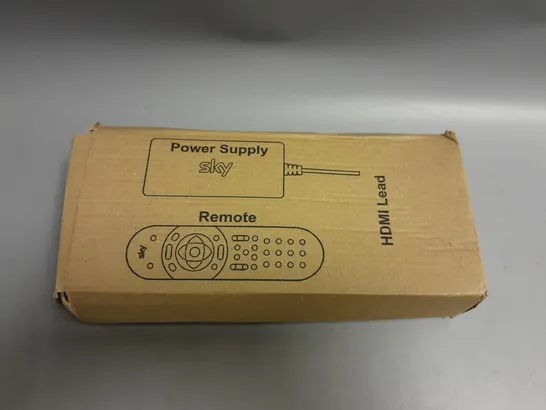 BOXED SKY TV REMOTE AND POWER SUPPLY