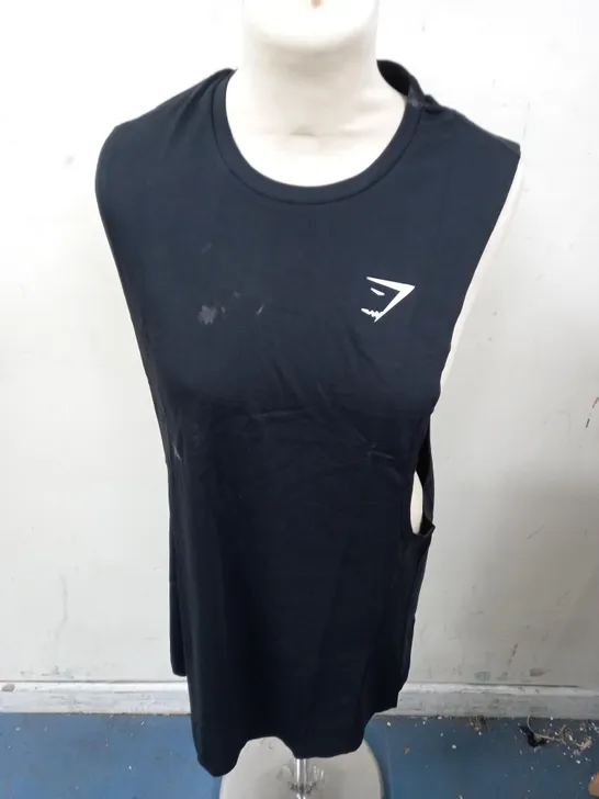 GYMSHARK TRAINING TANK TOP IN BLACK - M