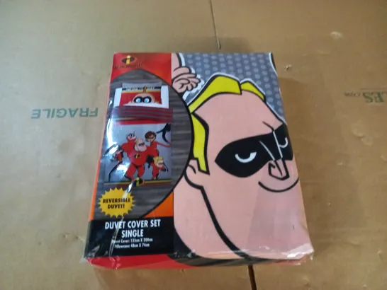 THE INCREDIBLES SINGLE DUVET SET