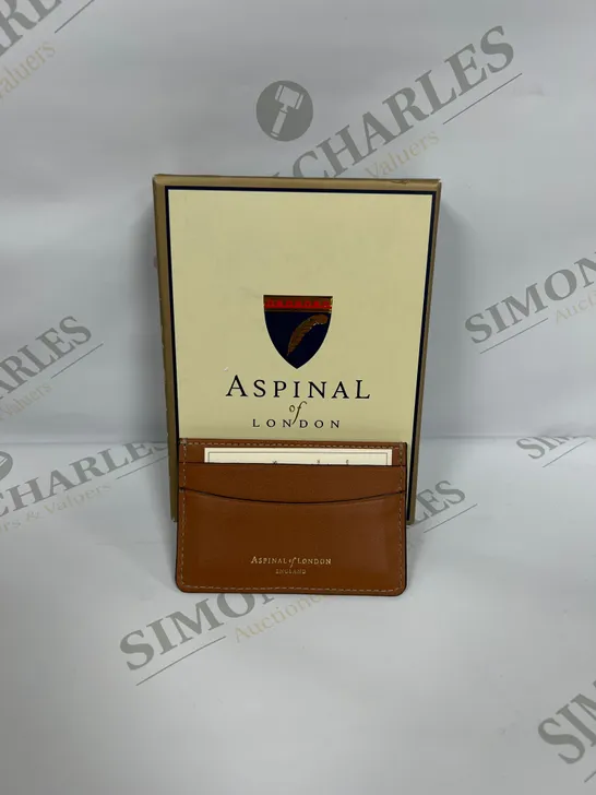 ASPINAL OF LONDON LEATHER WALLET IN BROWN