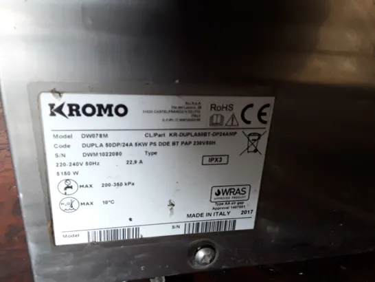 KROMO AQUA DW078M DISHWASHER 