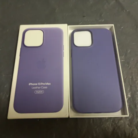 BOXED IPHONE 13 PRO MAX LEATHER CASE IN PURPLE