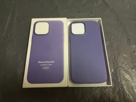 BOXED IPHONE 13 PRO MAX LEATHER CASE IN PURPLE