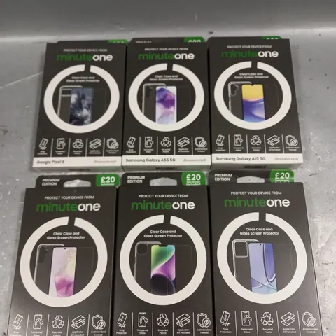 PALLET OF APPROXIMATELY 1400 BRAND NEW ASSORTED MINUTE ONE PHONE CASES TO INCLUDE - GOOGLE PIXEL 8 - IPHONE 14 PLUS - SAMSUNG GALAXY A55 5G - ETC - COLLECTION ONLY