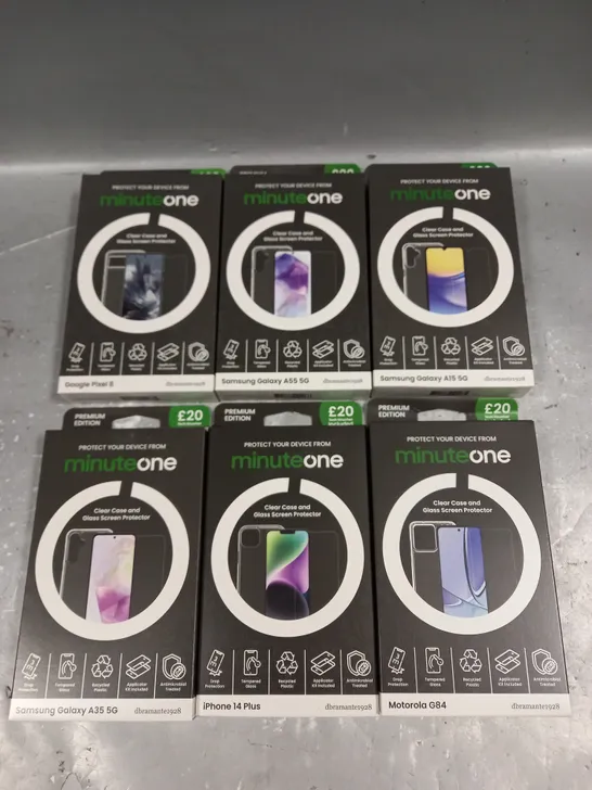 PALLET OF APPROXIMATELY 1400 BRAND NEW ASSORTED MINUTE ONE PHONE CASES TO INCLUDE - GOOGLE PIXEL 8 - IPHONE 14 PLUS - SAMSUNG GALAXY A55 5G - ETC - COLLECTION ONLY