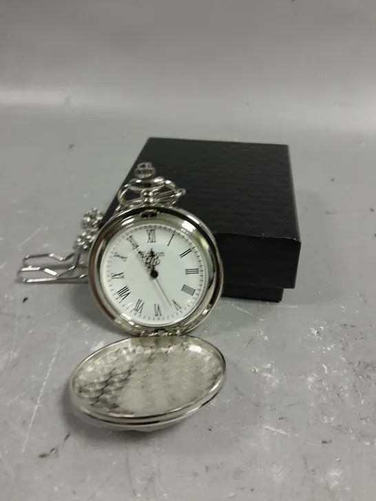 MENS EDISON POCKET WATCH WITH CHAIN 