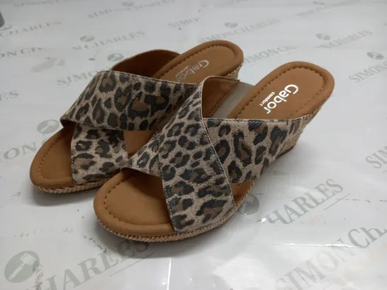 GABOR LEOPARD MULES - 5 & 5.5