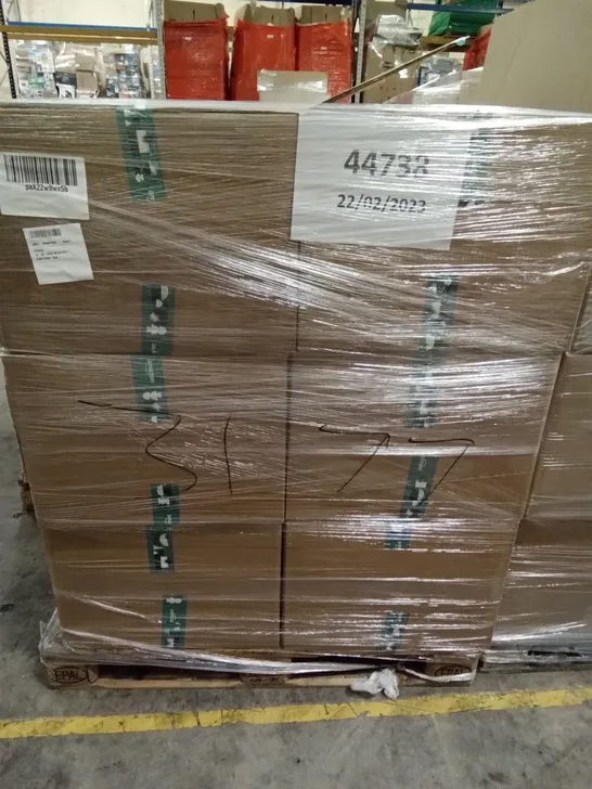 PALLET OF ASSORTED ITEMS INCLUDING WALL PLAQUE, CHRISTMAS TINSEL, 3D LAMP, HUGGIES DIAPERS, 12000PC GLASS SEED BEADS  