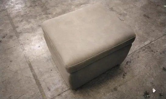 QUALITY DESIGNER DARK GREY FABRIC STORAGE FOOTSTOOL