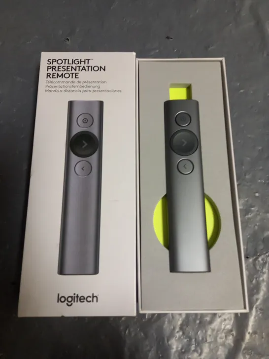 BOXED LOGITECH SPOTLIGHT PRESENTATION REMOTE