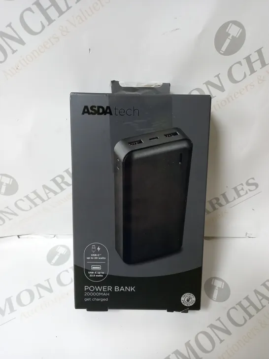 BOXED SEALED POWER BANK 20000MAH IN BLACK