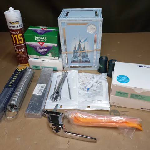 LOT OF ASSORTED HOUSEHOLD ITEMS TO INCLUDE SPRINGS, FROZEN BOX AMD MEDICAL ACCESSORIES