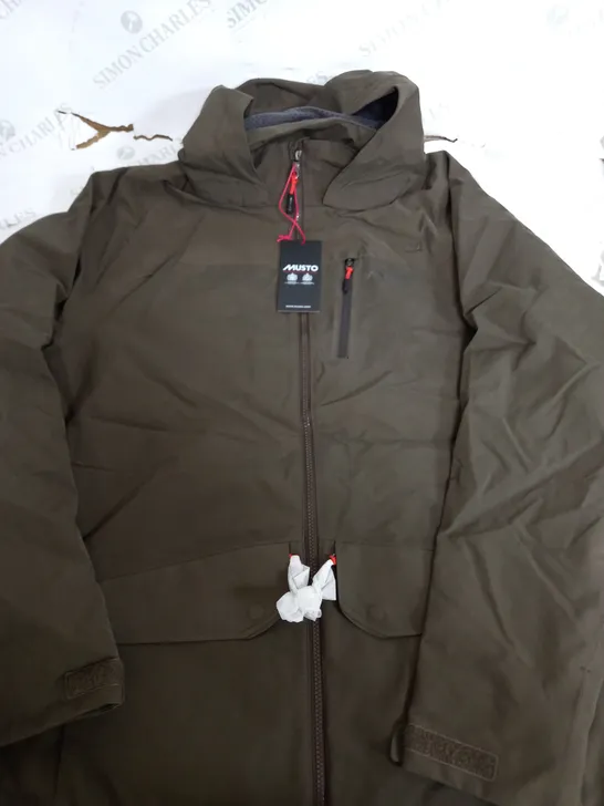 MUSTO HTX KEEPERS JACKET IN KHAKI - XL