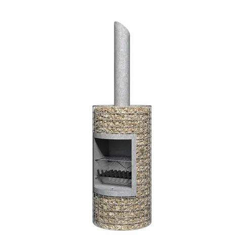 BOXED ANNEHILDE 10CM H STAINLESS STEEL OUTDOOR CHIMINEA (1 BOX)