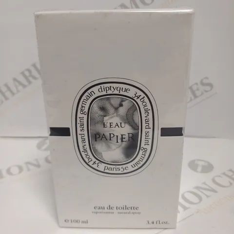 BOXED AND SEALED DIPTYQUE L'EAU PAPIER EAU DE TOILETTE 100ML