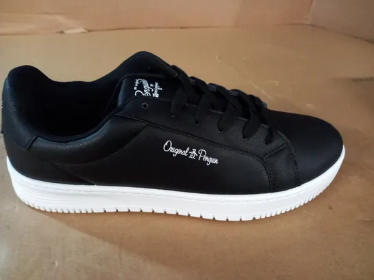 PAIR OF PENGUIN ORIGINAL WIDE FIT FLATFORM TRAINERS - UK 9