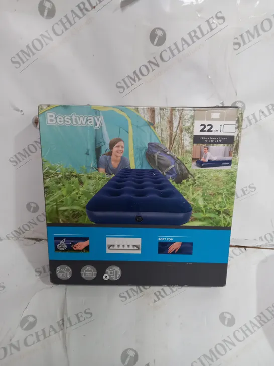 BOXED BESTWAY 22CM SINGLE MATTRESS 