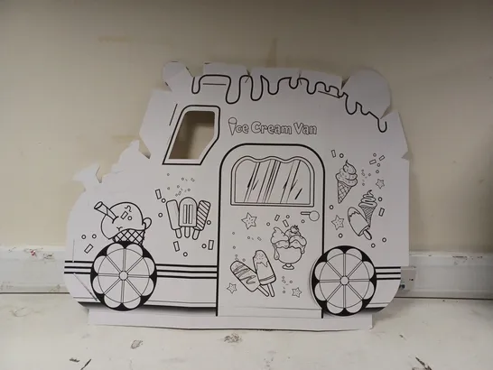 BOXED HOBBY CRAFT COLOUR IN CARDBOARD ICE CREAM VAN. 