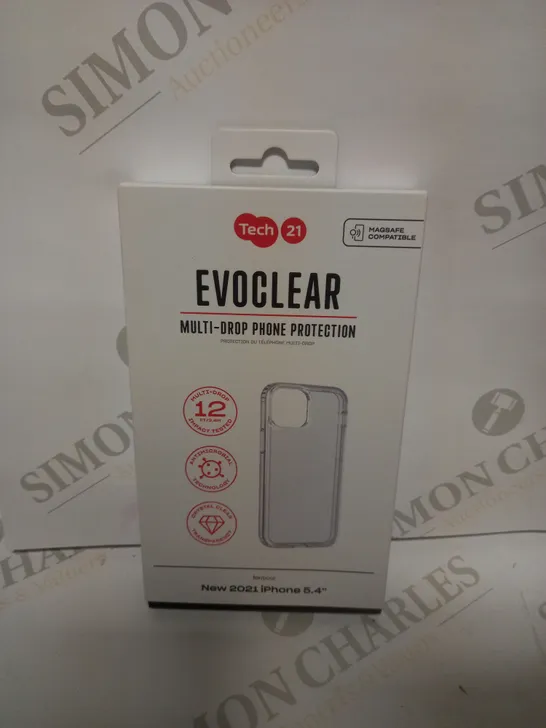 APPROXIMATELY 61 BRAND NEW BOXED TECH 21 EVOCLEAR MULTI-DROP PHONE PROTECTION FOR NEW 2021 IPHONE 5.4"