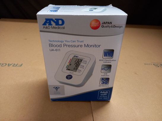 BOXED A&D BLOOD PRESSURE MONITOR UA-611