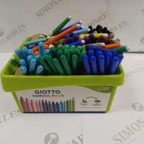 LARGE QUANTITY OF ASSORTED GIOTTO TURBO COLOUR FELT TIP PENS