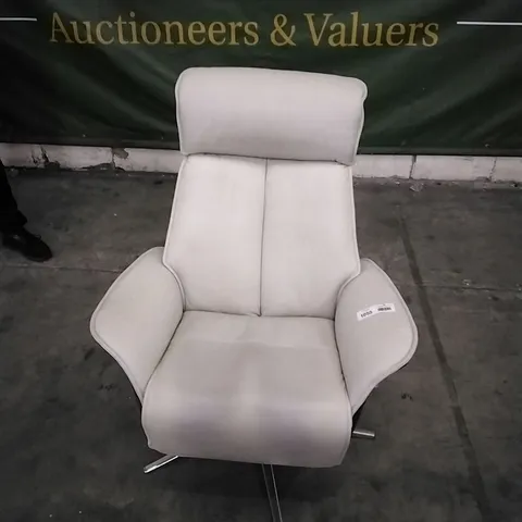 QUALITY BRITISH DESIGNED & MANUFACTURED G PLAN OSLO ELECTRIC RECLINING CHAIR CAMBRIDGE CHALK LEATHER 