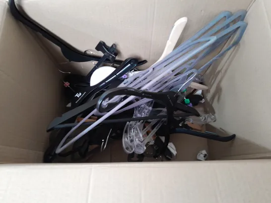 LOT OF ASSORTED CLOTHES HANGERS 