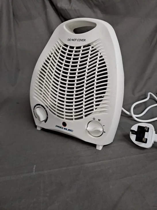 PRO-ELEC FAN HEATER 2 HEAT SETTINGS 