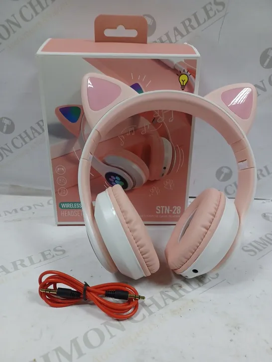 BOXED HUPOP CAT WIRELESS STN-28 GAME HEADSET 