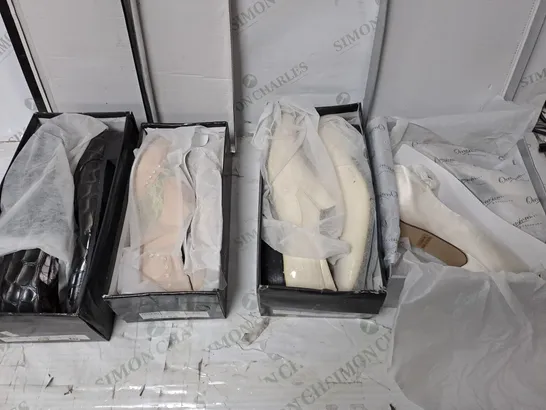 APPROXIMATELY 10 PAIRS OF ASSORTED BOXED AND UNBOXED SHOES TO INCLUDE SANDALS, AND TRAINERS 