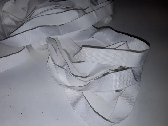 LARGE QUANTITY OF WHITE ELASTIC 