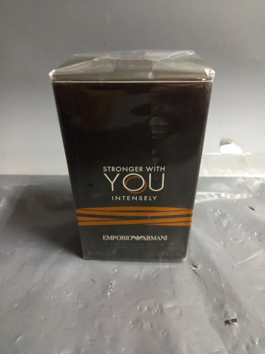 BOXED AND SEALED STRONGER WITH YOU INTESELY EMPORIO ARMANI EAU DE PARFUM 50ML