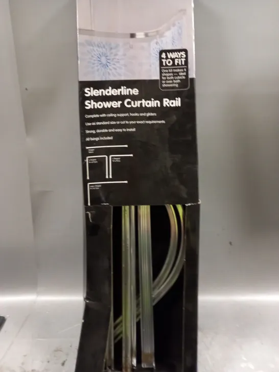 BOXED CROYDEX SLENDERLINE SHOWER CURTAIN RAIL 